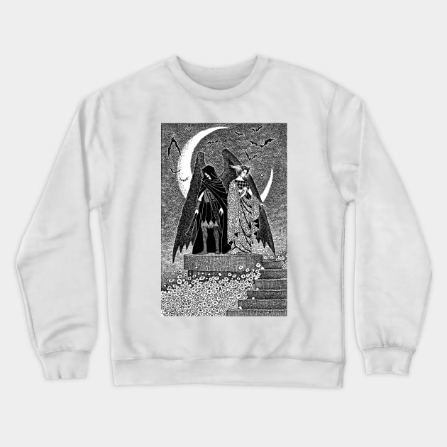 Thanatos and Hypnos Crewneck Sweatshirt by Haunted Nonsense